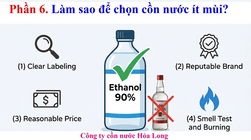 Cồn nước có mùi không? Giải đáp chi tiết từ A-Z